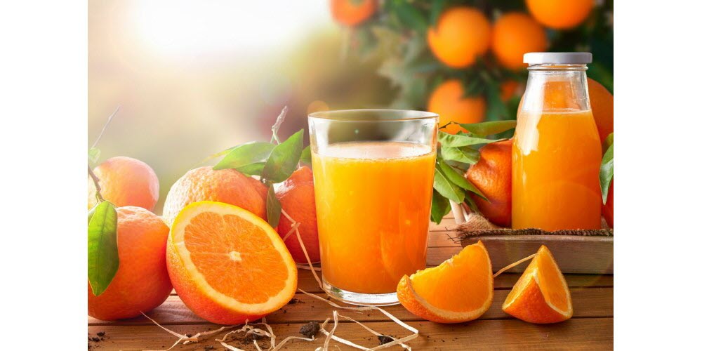 Jus d’orange avec pulpe
